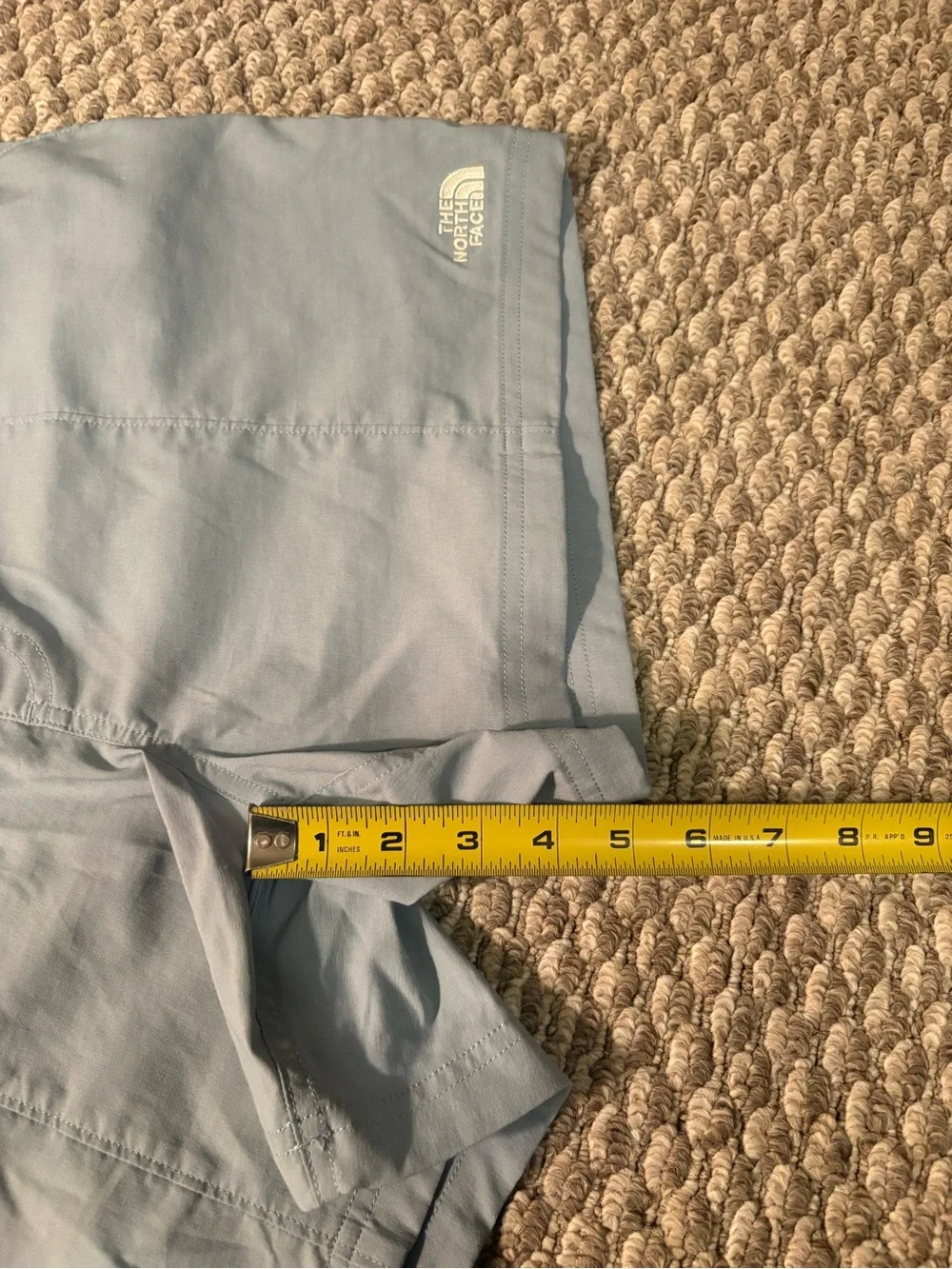 The North Face Men's L Class V Pull-On Shorts Blue Elastic Waist Hiking Outdoor